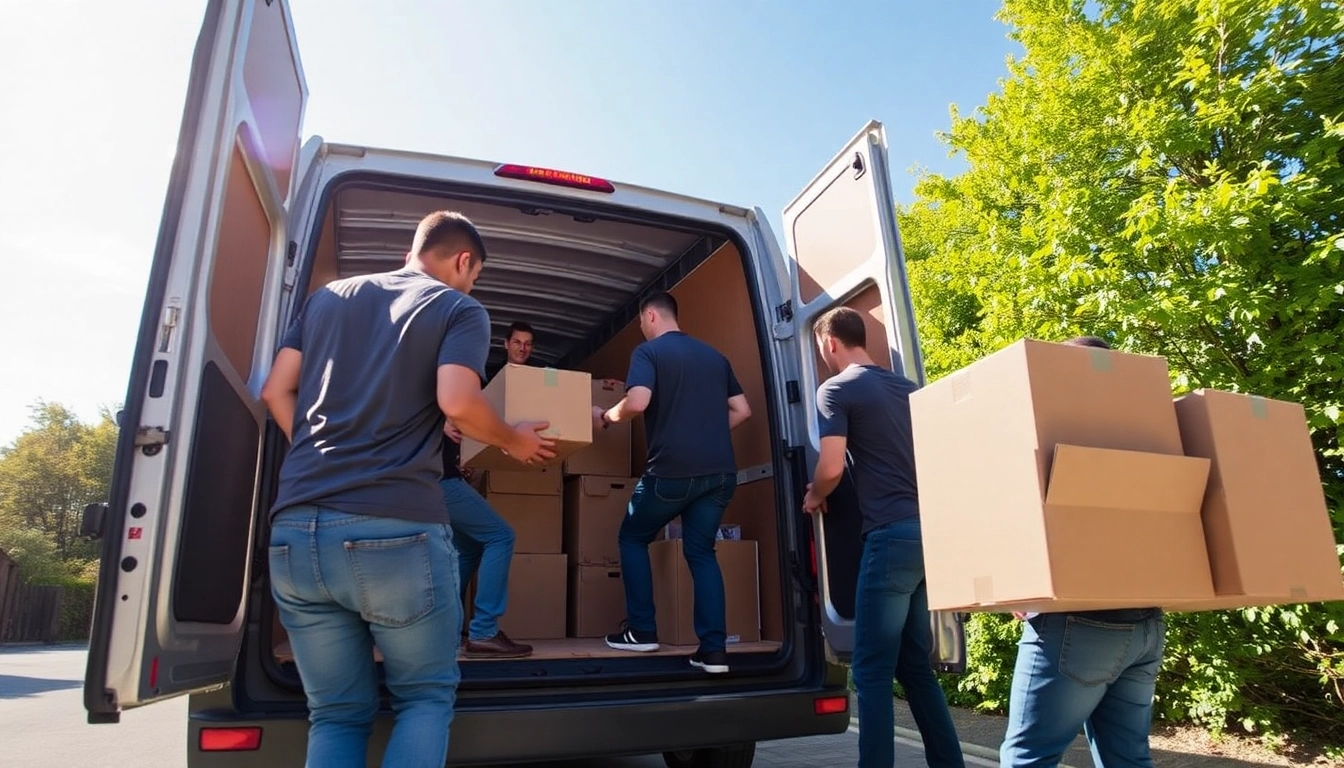 Efficient Bradford removal service with a team loading a van, demonstrating reliability and professionalism.