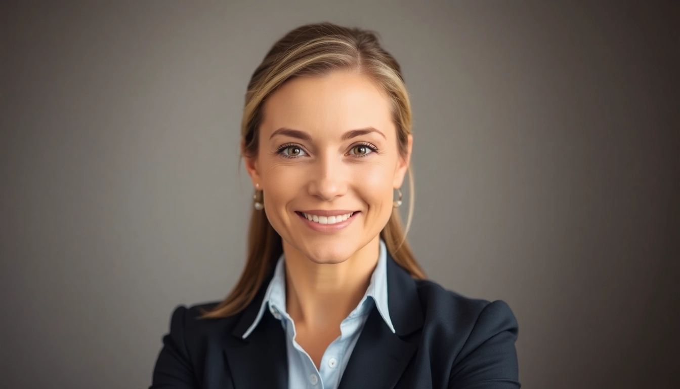 Professional corporate headshots showcasing a confident subject against a neutral backdrop with soft lighting.