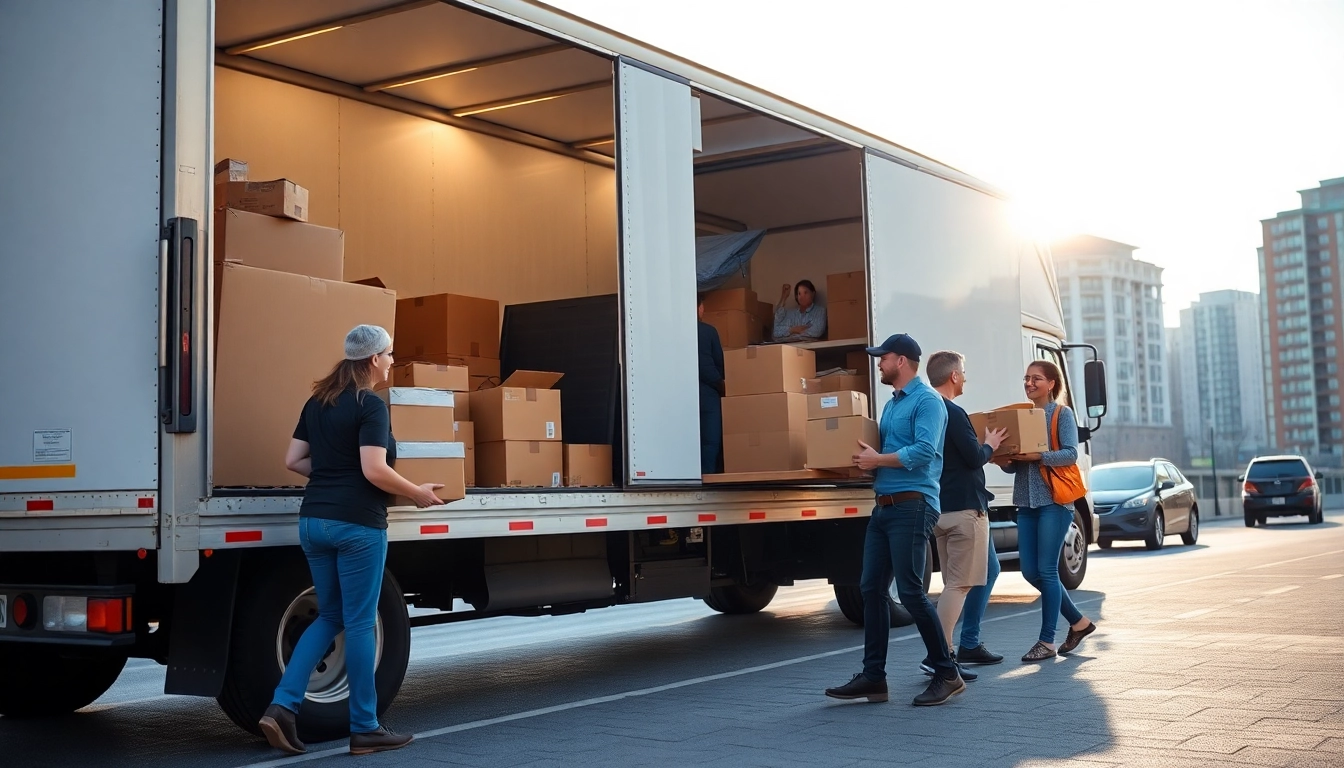 Efficient Umzugsfirma Erlangen organizing a seamless city move with skilled staff assisting customers.