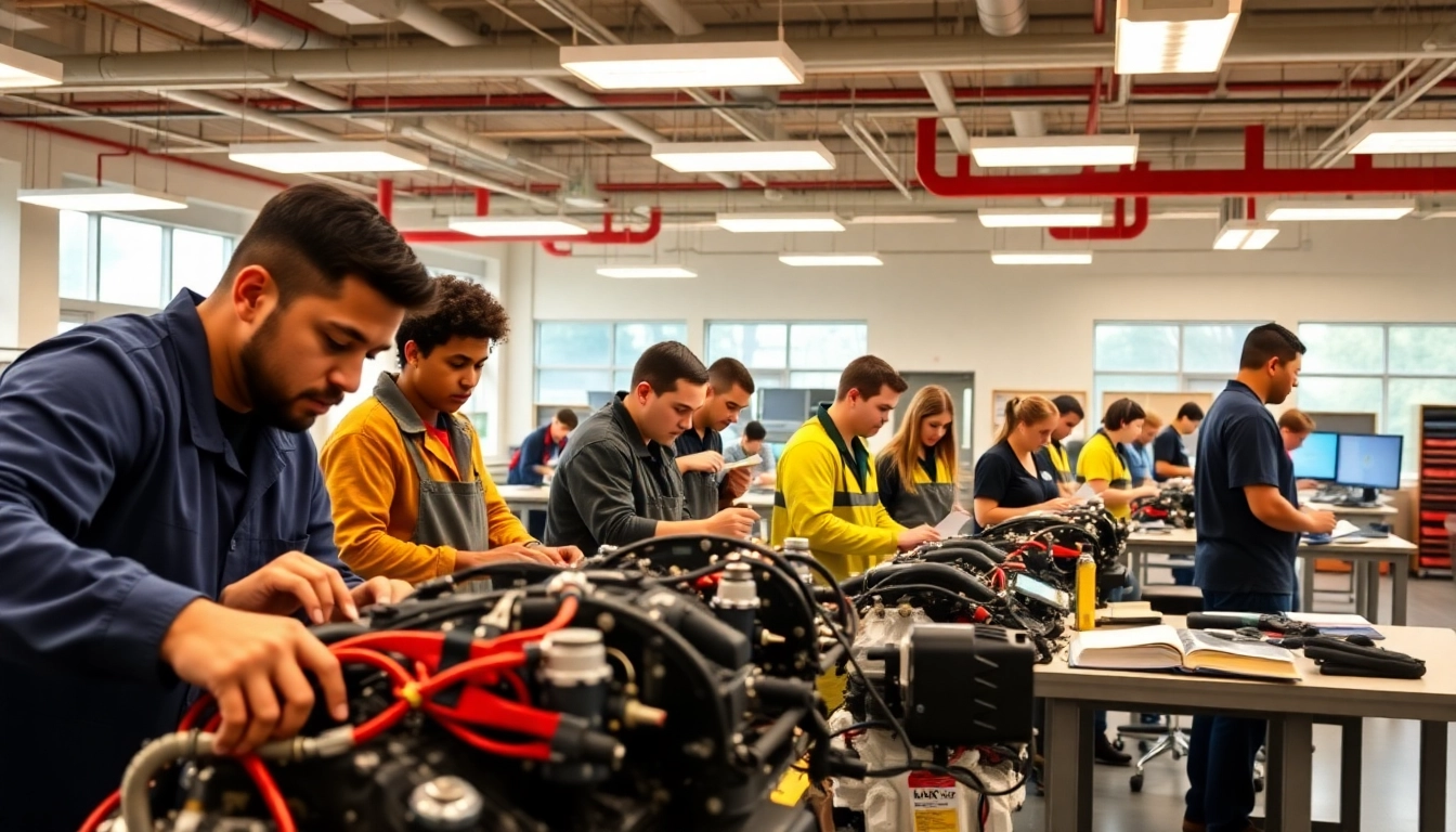 Explore trade school Knoxville TN with students engaged in hands-on learning in a vibrant educational setting.