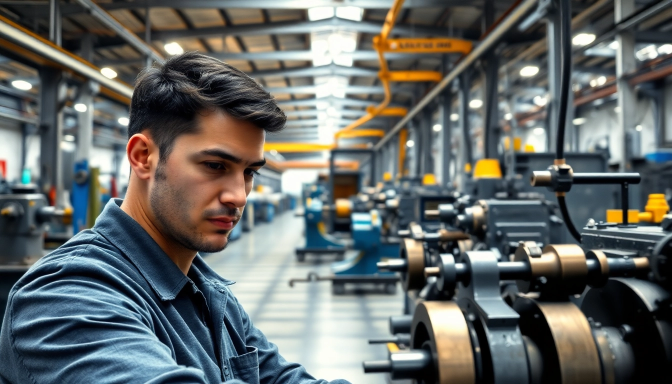 Optimiza la producción con maquinaria industrial avanzada en un entorno moderno.