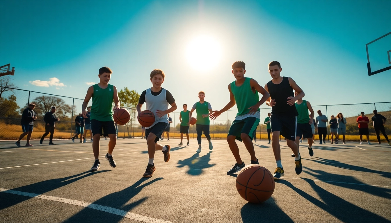 Train with enthusiasm at the Takeover Basketball Academy showcasing skillful dribbling.