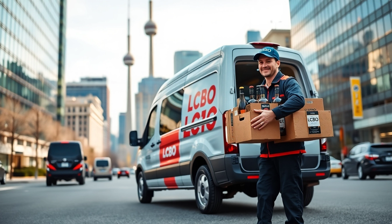 Experience fast lcbo delivery Toronto with professional courier services in an urban setting.