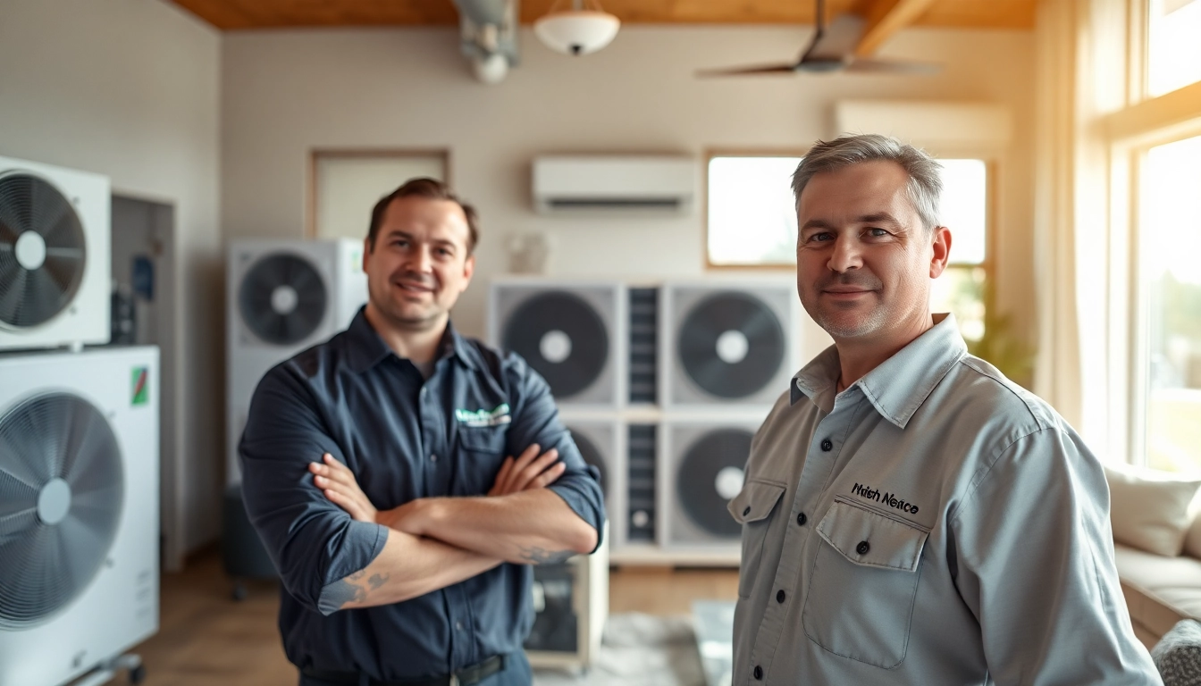 Alberta HVAC dealer technician performs maintenance in a residential setting, ensuring optimal system performance.
