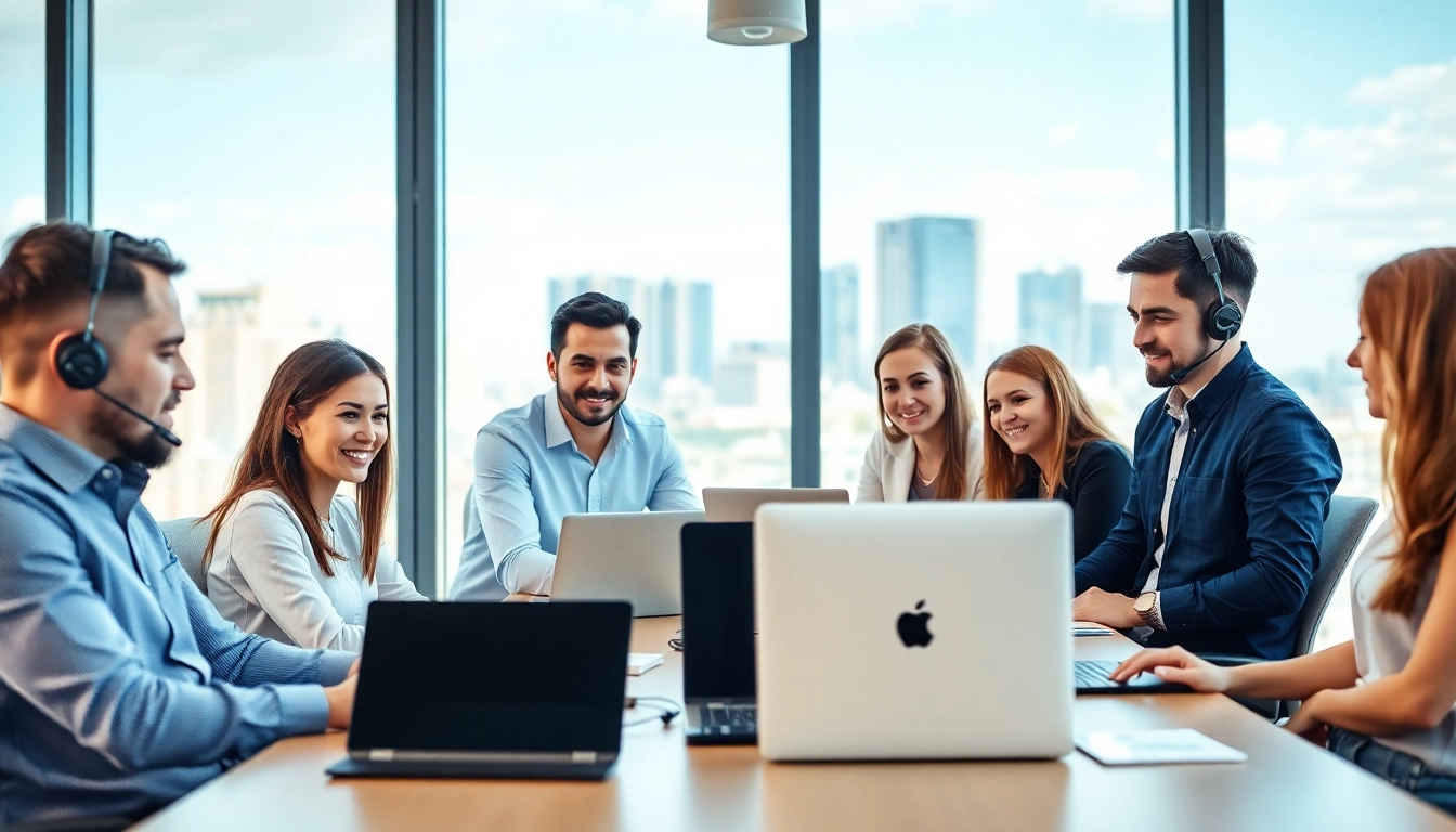 Calgary IT support professionals collaborating in a modern office environment.