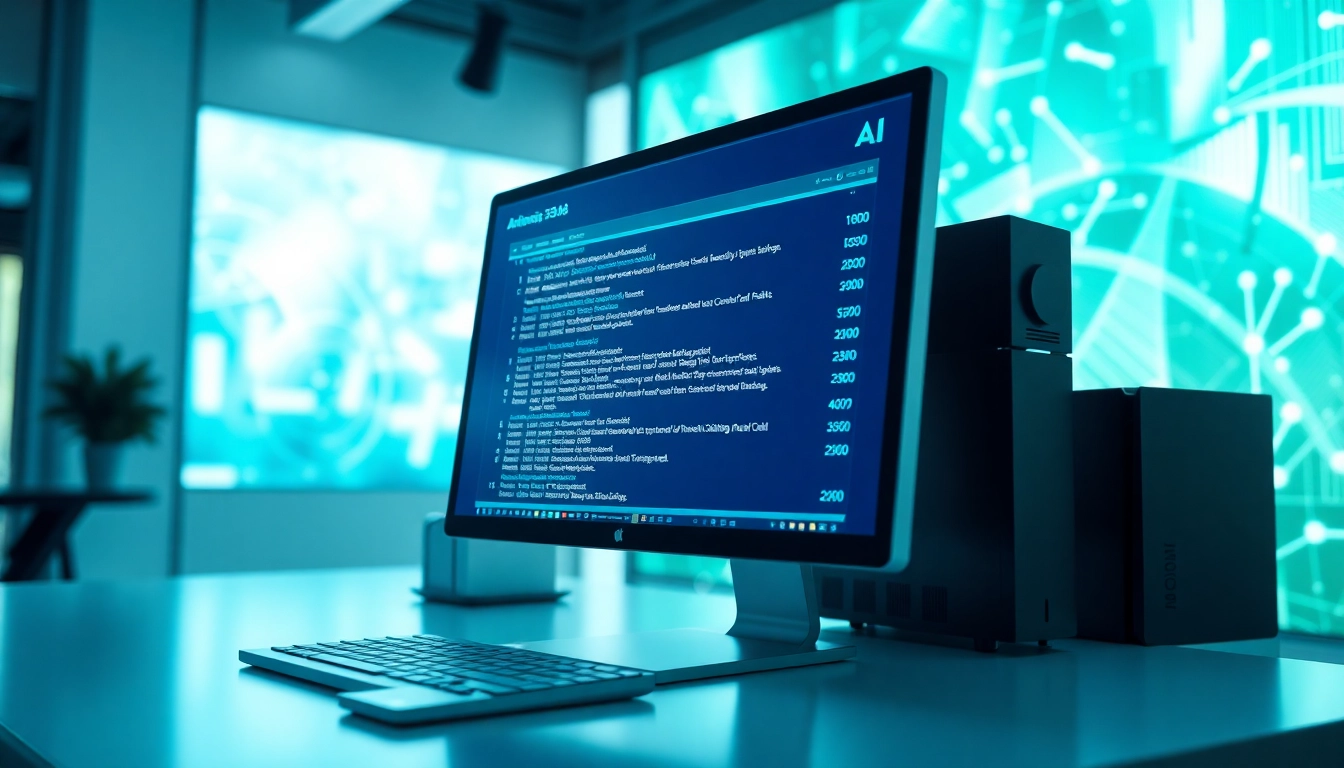 Analyze text with an AI checker tool showing accurate results in a modern workspace.
