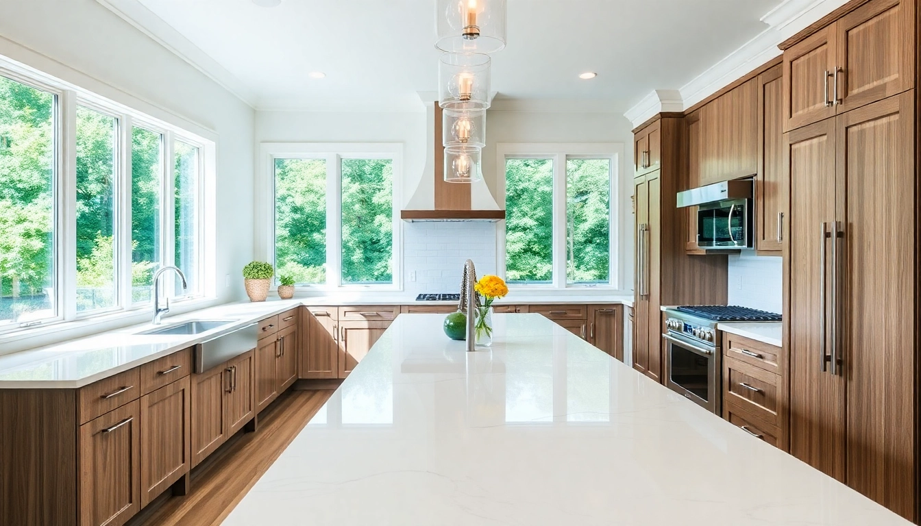 Stunning kitchen remodel Franklin TN showcasing modern design elements and spacious layout.