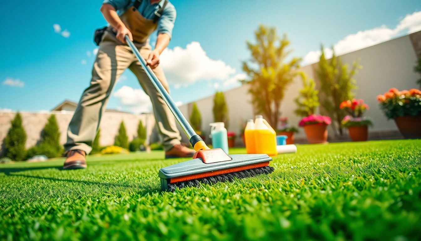 Learn how to clean artificial turf naturally with expert techniques demonstrated in a sunny backyard.
