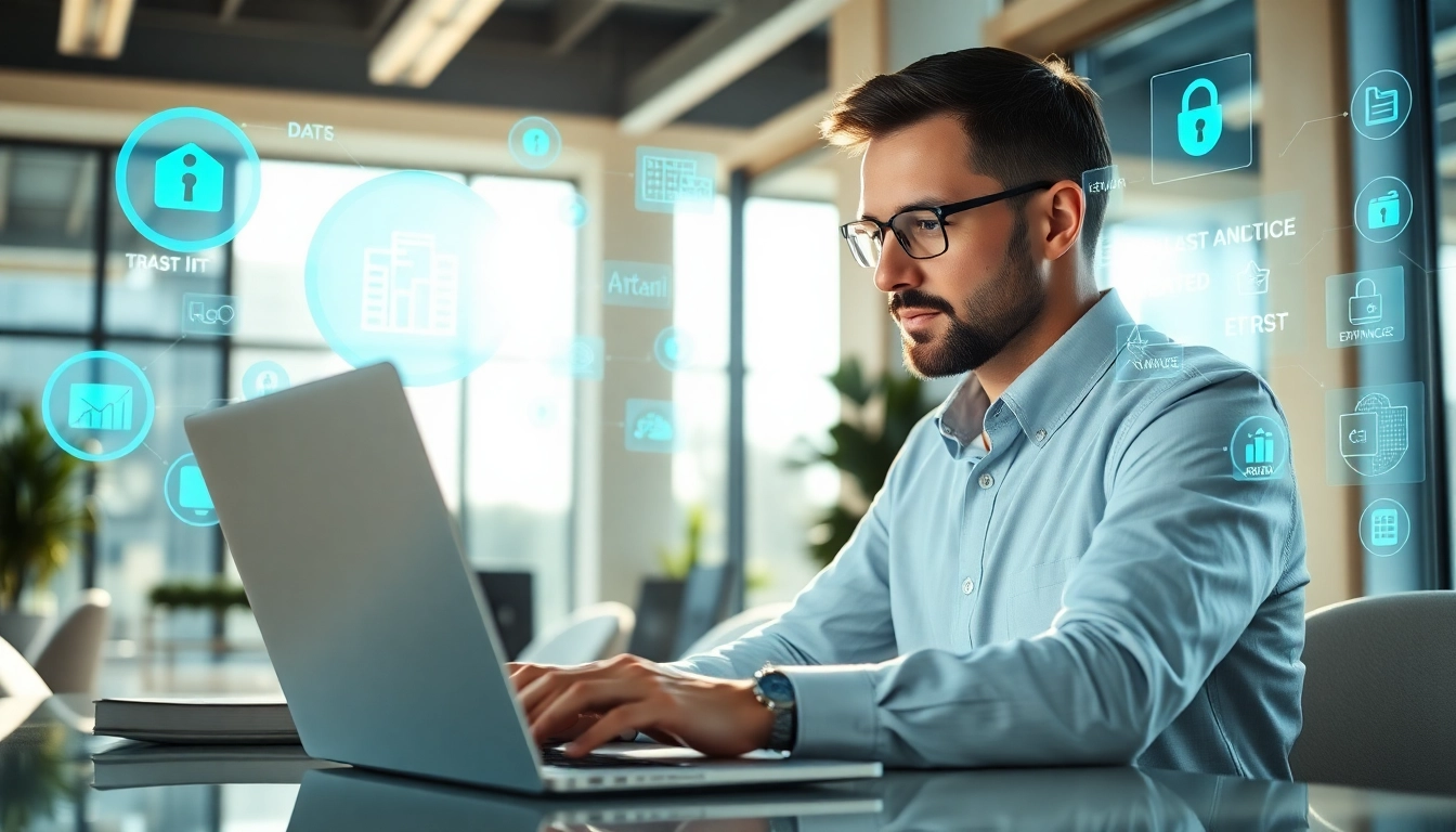 Showcase IT Services Markham with a professional consultant at work in a modern office setting.