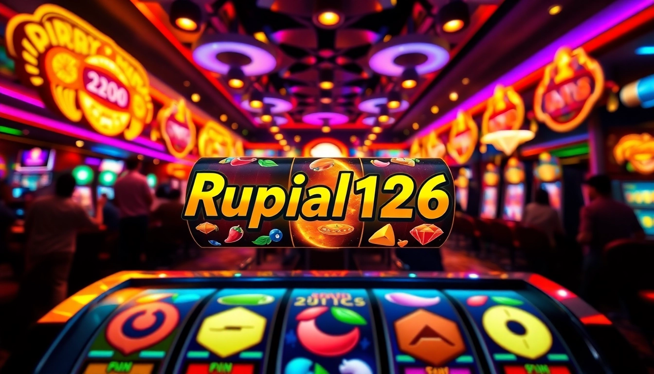 Rupiah126 slot game showing vibrant graphics and spinning reels untuk menarik perhatian pemain.