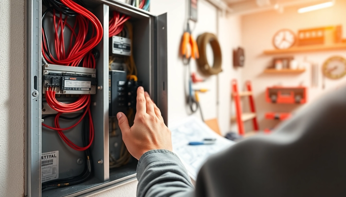 Conducting an electrical panel upgrade with a focus on safety and modern wiring techniques.