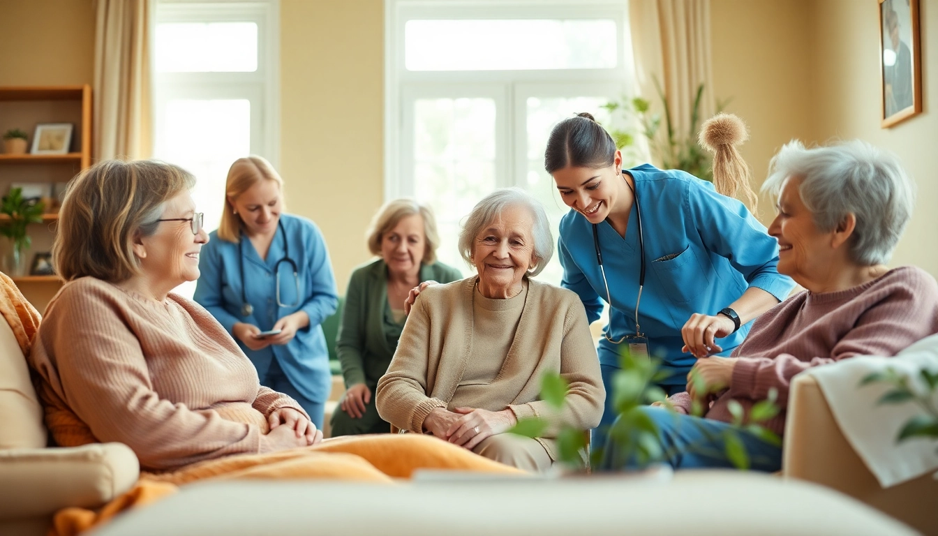 Senior caregivers Austin TX providing compassionate support to elderly clients in a cozy home setting.
