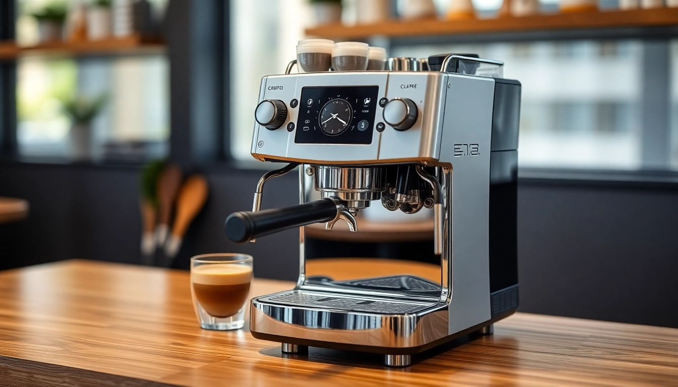 Cimbali servisi yapan teknisyenlerin espresso makinesi tamiri sırasında dikkatli çalışmasını gösteren bir görüntü.