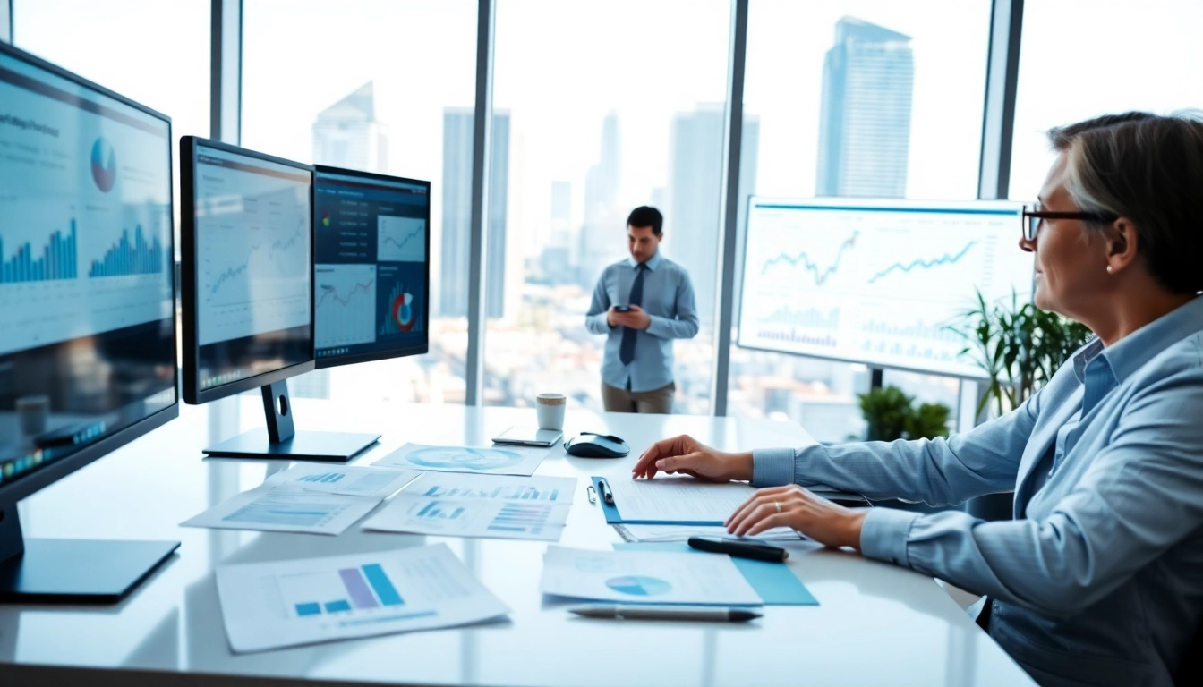 Analyze competitor pricing data effectively in a modern office setting.